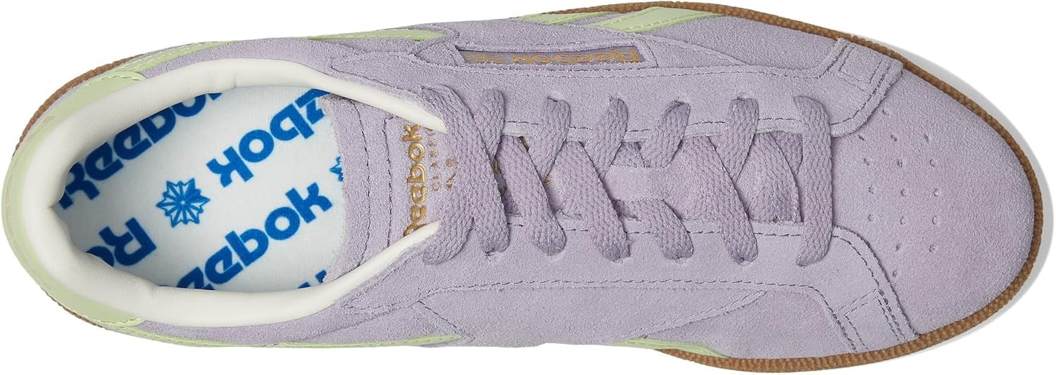 image:imageReebok Unisex Adult Club C Grounds SneakersDusk PurpleAstro LimeGum