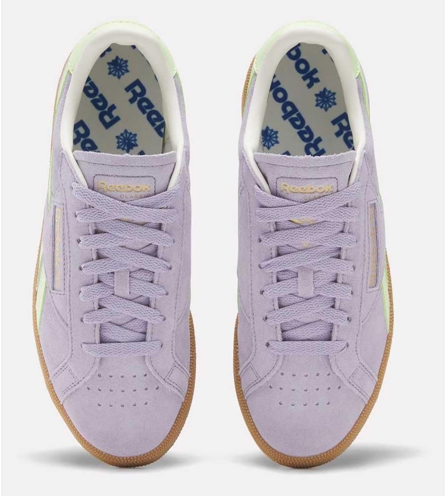 image:imageReebok Unisex Adult Club C Grounds SneakersDuskpurple Astrolime Gum