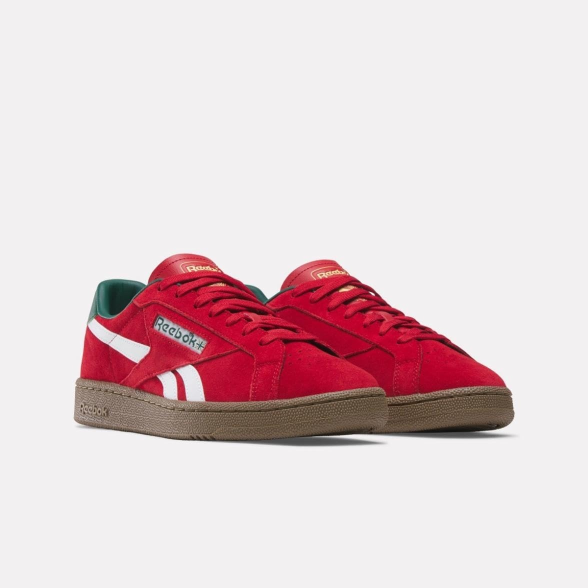 image:imageReebok Unisex Adult Club C Grounds SneakersFlashred Ftwrwhite Gum
