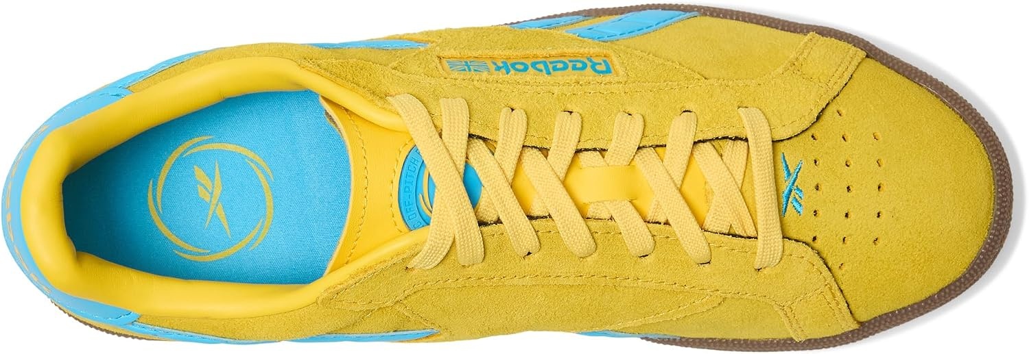 image:imageReebok Unisex Adult Club C Grounds SneakersGolden HazeFuture CyanGum
