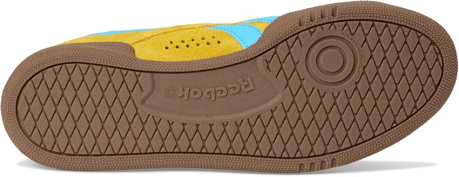 image:imageReebok Unisex Adult Club C Grounds SneakersGolden HazeFuture CyanGum