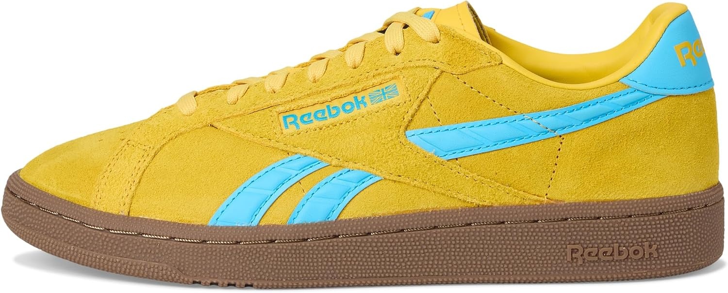 image:imageReebok Unisex Adult Club C Grounds SneakersGolden HazeFuture CyanGum