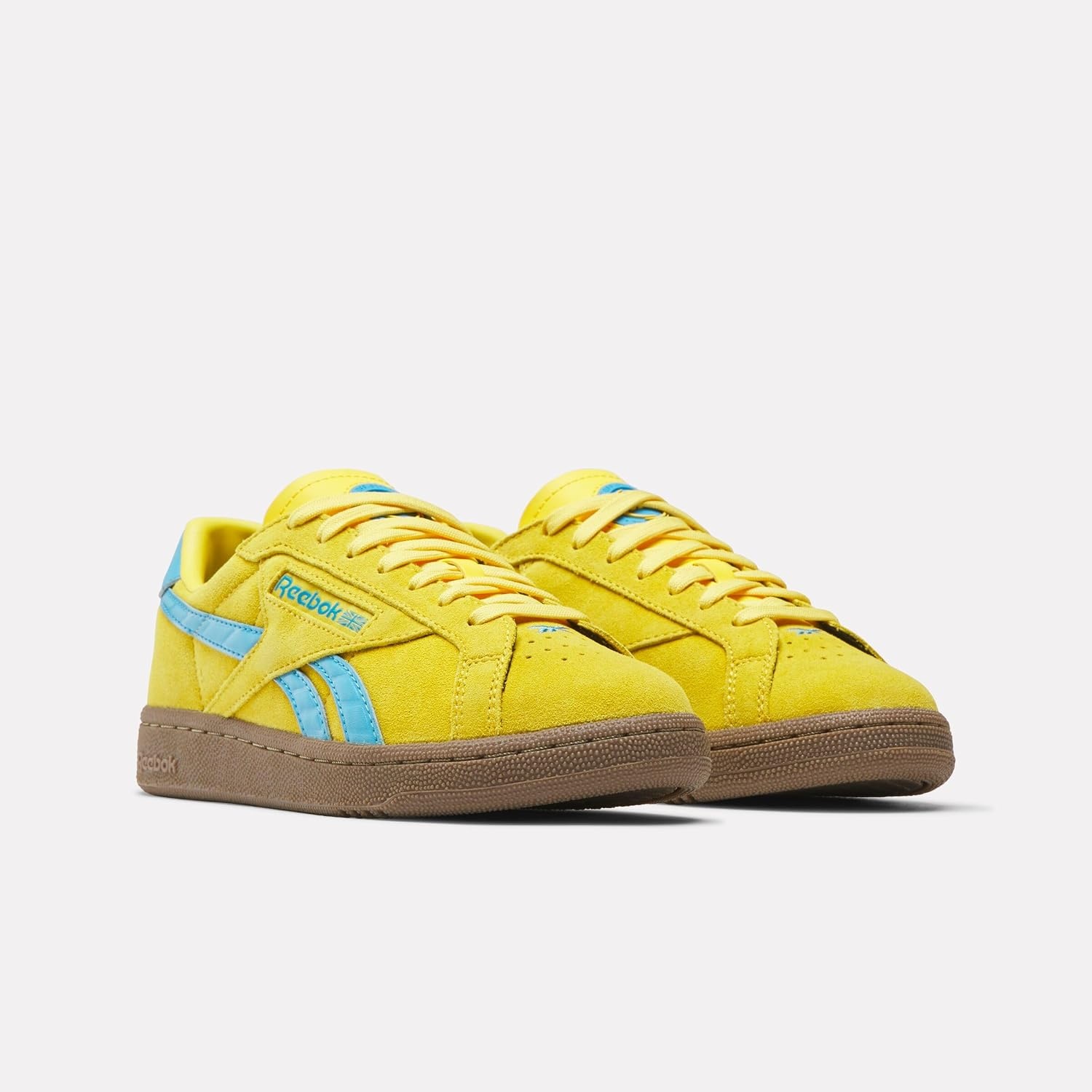 image:imageReebok Unisex Adult Club C Grounds SneakersGoldenhaze Futurecyan Gum