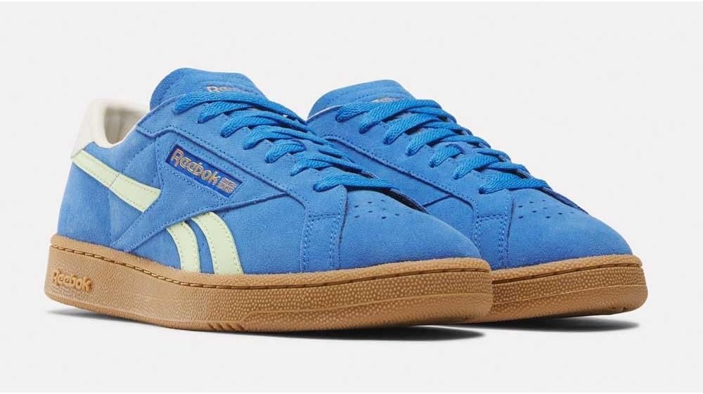image:imageReebok Unisex Adult Club C Grounds SneakersKinetic Blue Astro Lime Vintage Chalk