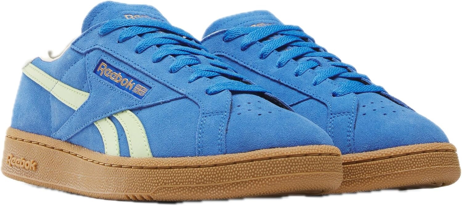 image:imageReebok Unisex Adult Club C Grounds SneakersKinetic BlueAstro LimeVintage Chalk