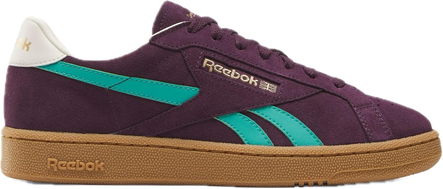 image:imageReebok Unisex Adult Club C Grounds SneakersMidnight PlumUnleashed GreenBlack