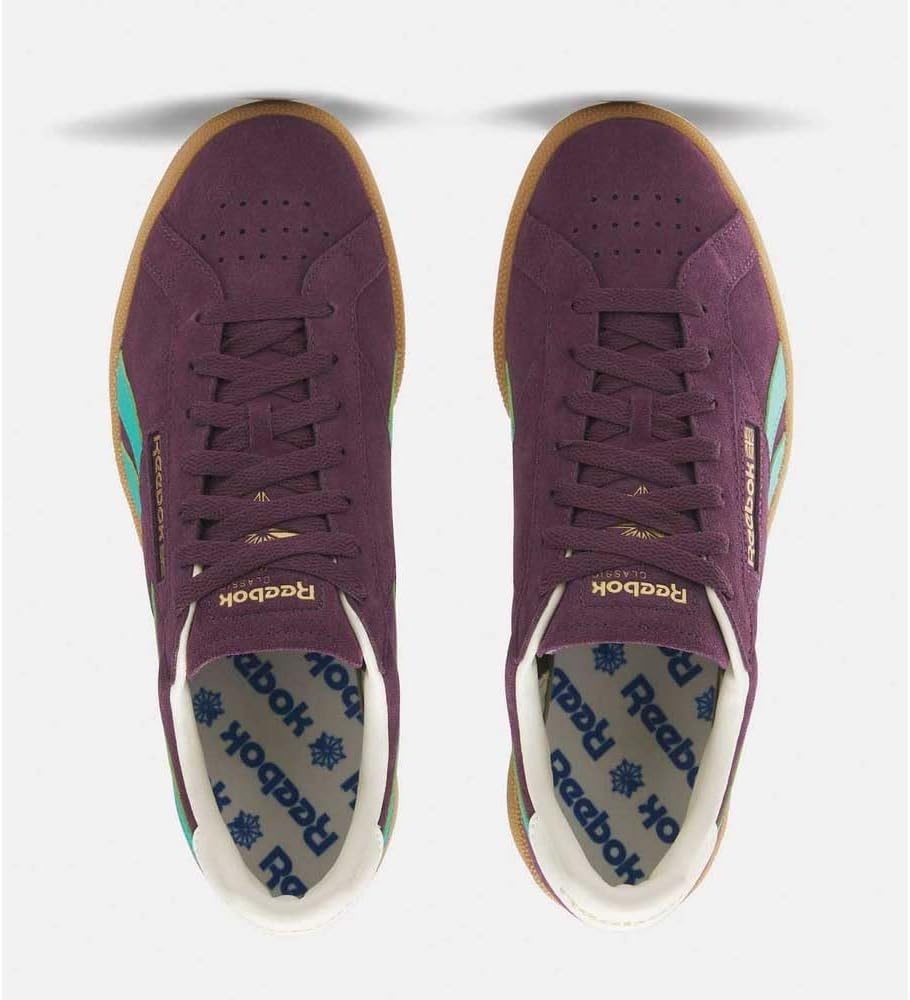 image:imageReebok Unisex Adult Club C Grounds SneakersMidnightplum Unlshdgreen Blac