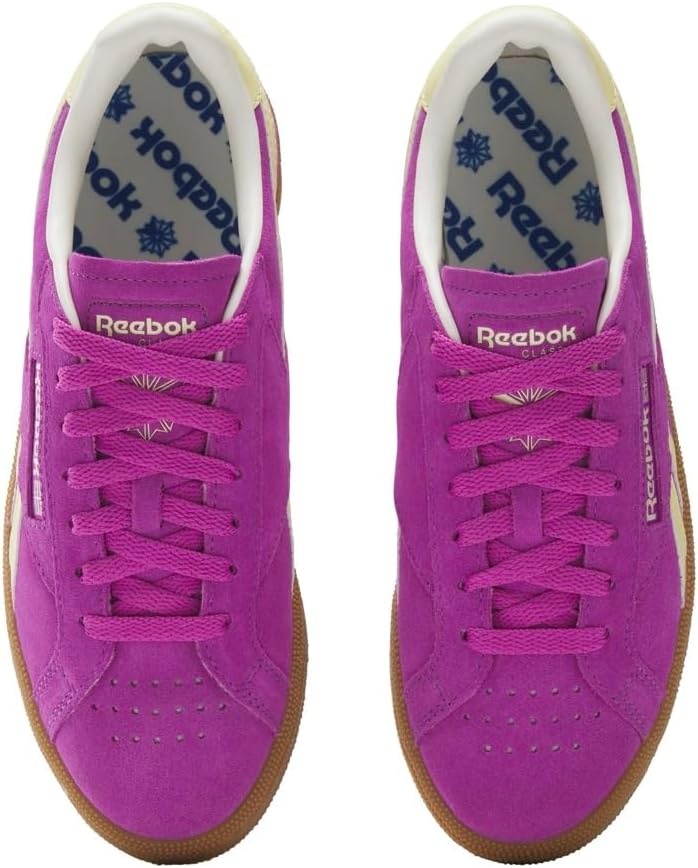 image:imageReebok Unisex Adult Club C Grounds SneakersPurple RaveBleached YellowChalk