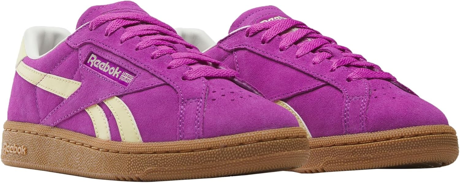 image:imageReebok Unisex Adult Club C Grounds SneakersPurplerave Bleachedyellow Chalk