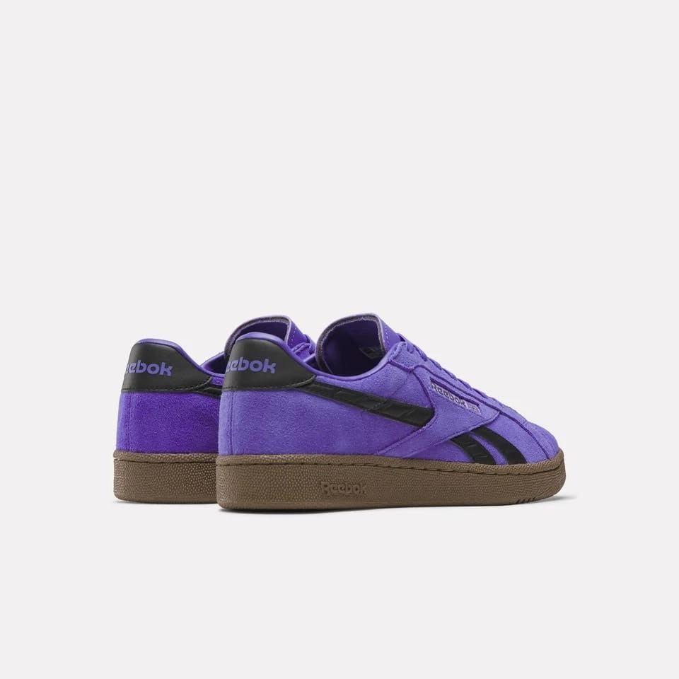 image:imageReebok Unisex Adult Club C Grounds SneakersRoyal PurpleDigitallimeGum