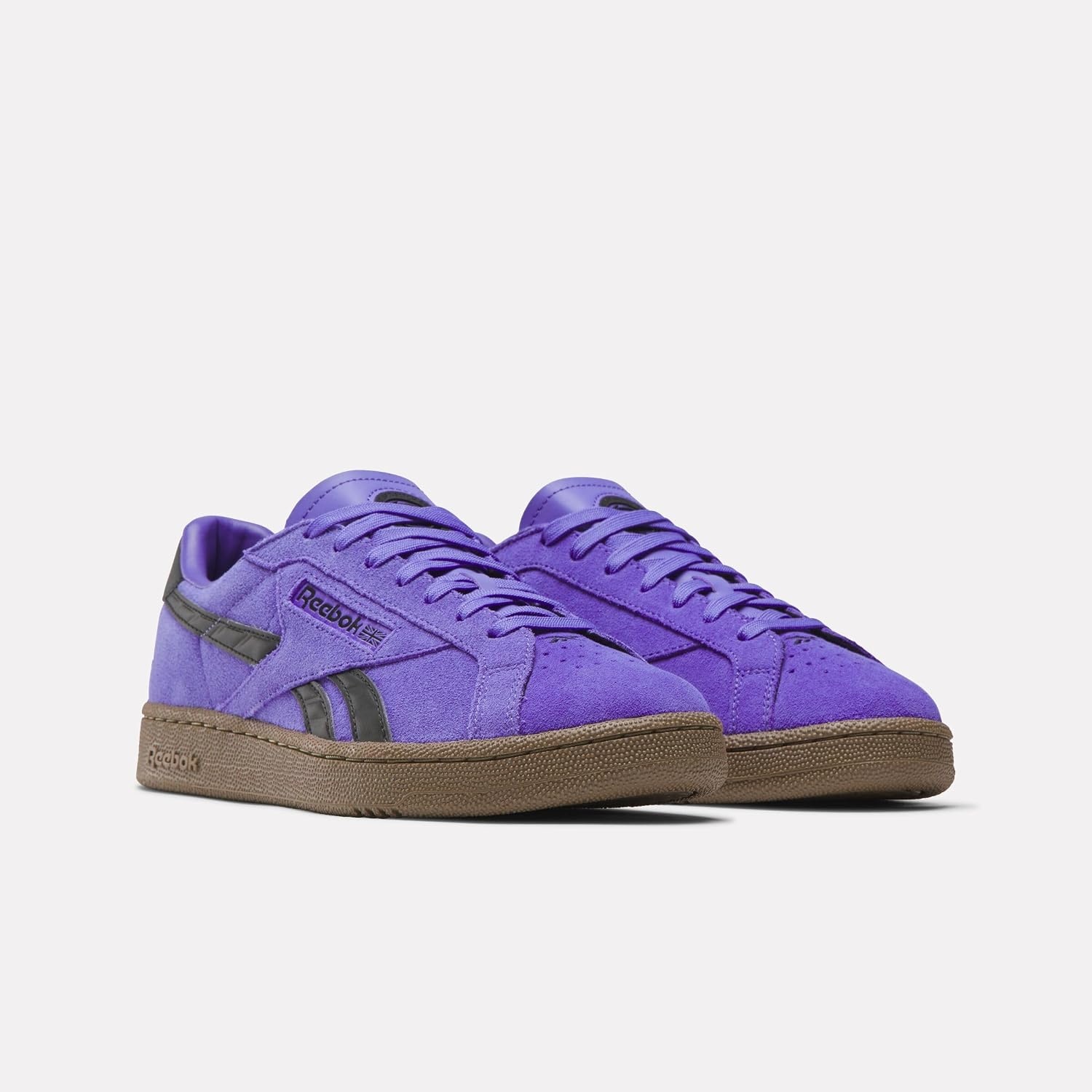 image:imageReebok Unisex Adult Club C Grounds SneakersRoyalpurple Digitallime Gum
