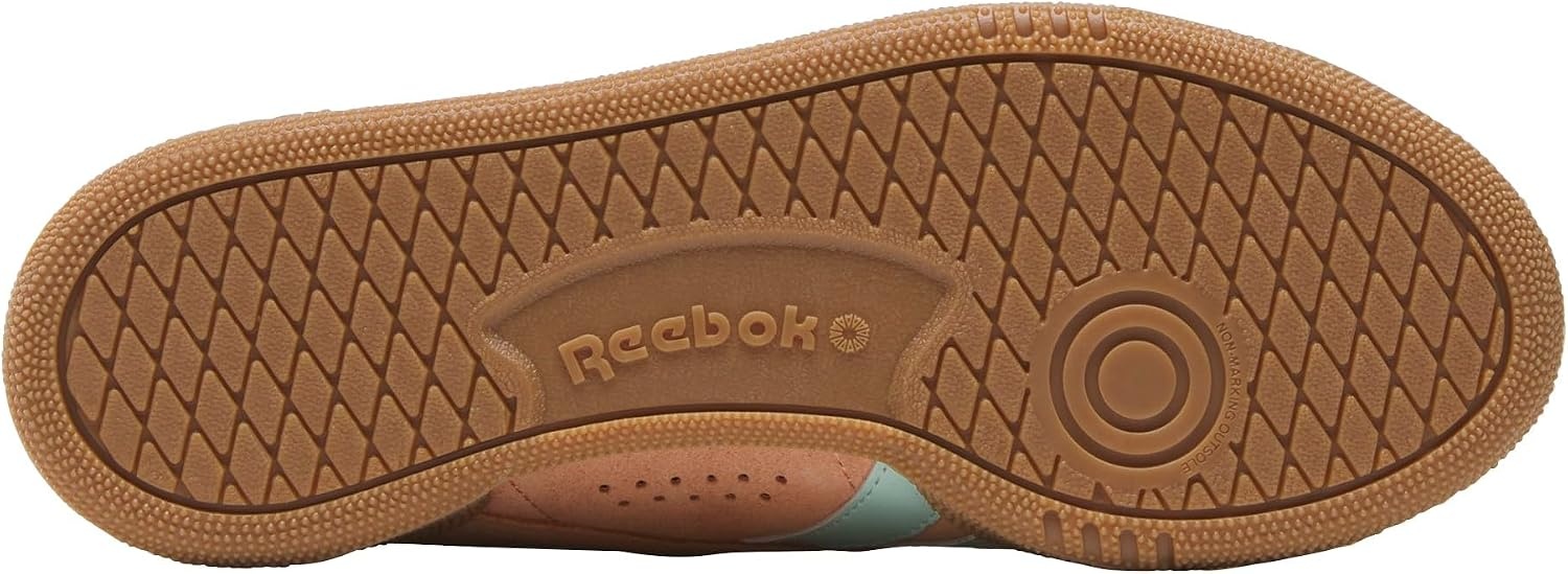 image:imageReebok Unisex Adult Club C Grounds SneakersSunkissed OrangeGlitched AquaChalk
