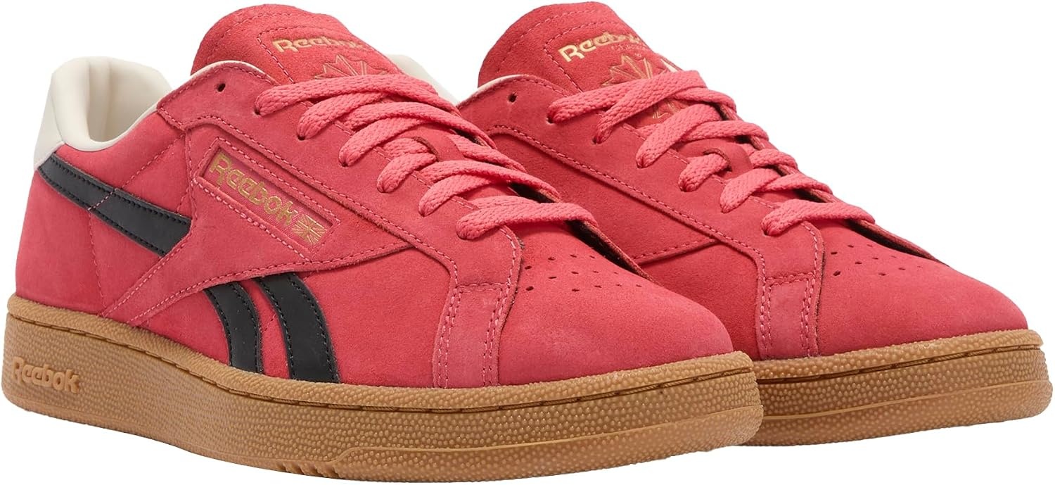 image:imageReebok Unisex Adult Club C Grounds SneakersSunsetcoral Black Gum
