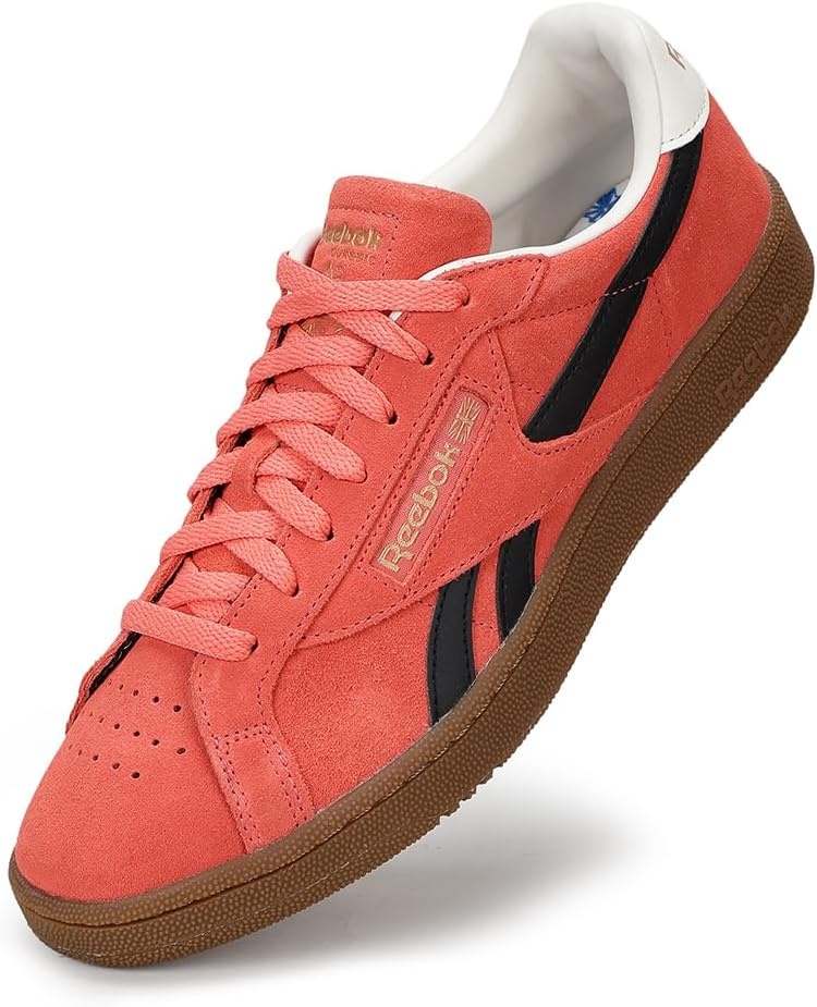 image:imageReebok Unisex Adult Club C Grounds SneakersSunsetcoral Black Gum