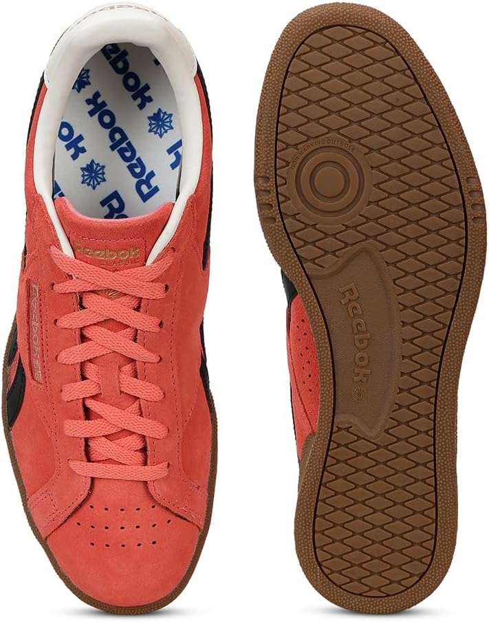 image:imageReebok Unisex Adult Club C Grounds SneakersSunsetcoral Black Gum