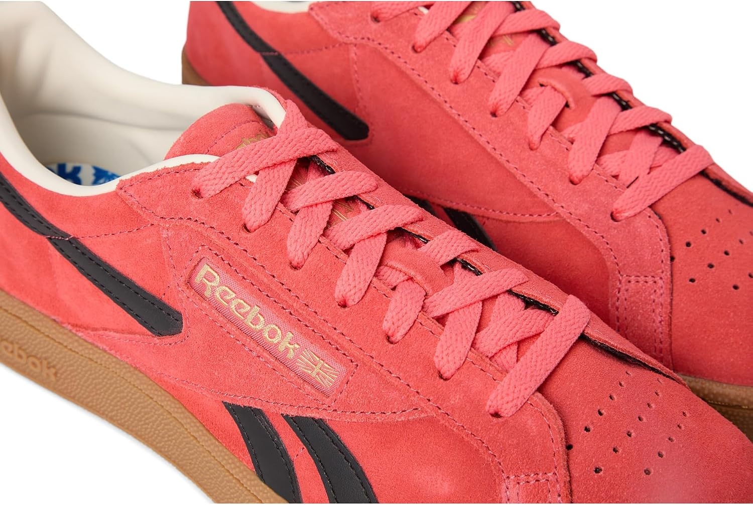 image:imageReebok Unisex Adult Club C Grounds SneakersSunsetcoralBlackGum