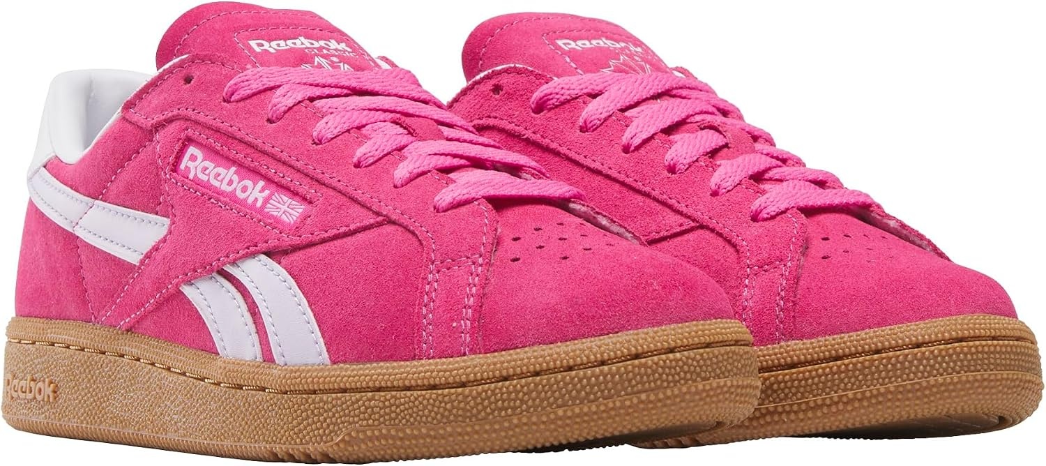 image:imageReebok Unisex Adult Club C Grounds SneakersTrue PinkDigital GleamGum