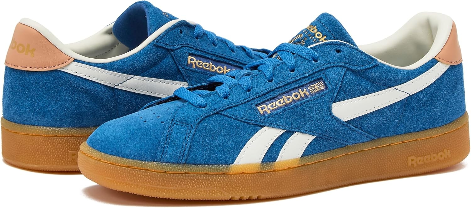 image:imageReebok Unisex Adult Club C Grounds SneakersTwilight BlueClayChalk