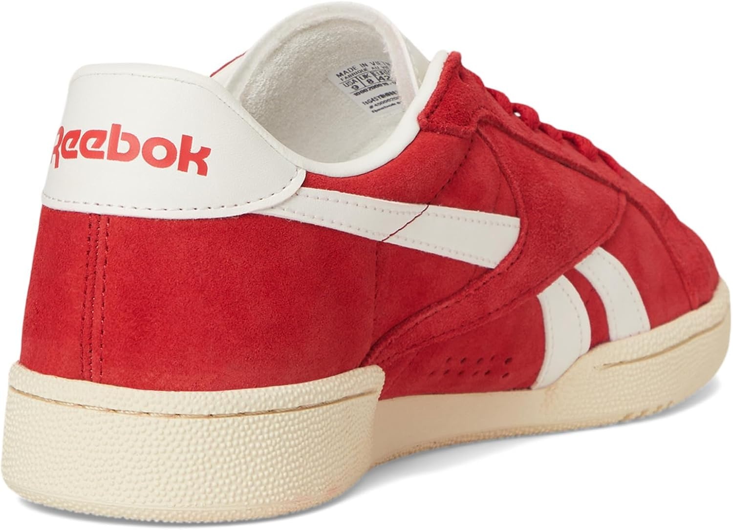 image:imageReebok Unisex Adult Club C Grounds SneakersVector RedPaper WhiteChalk