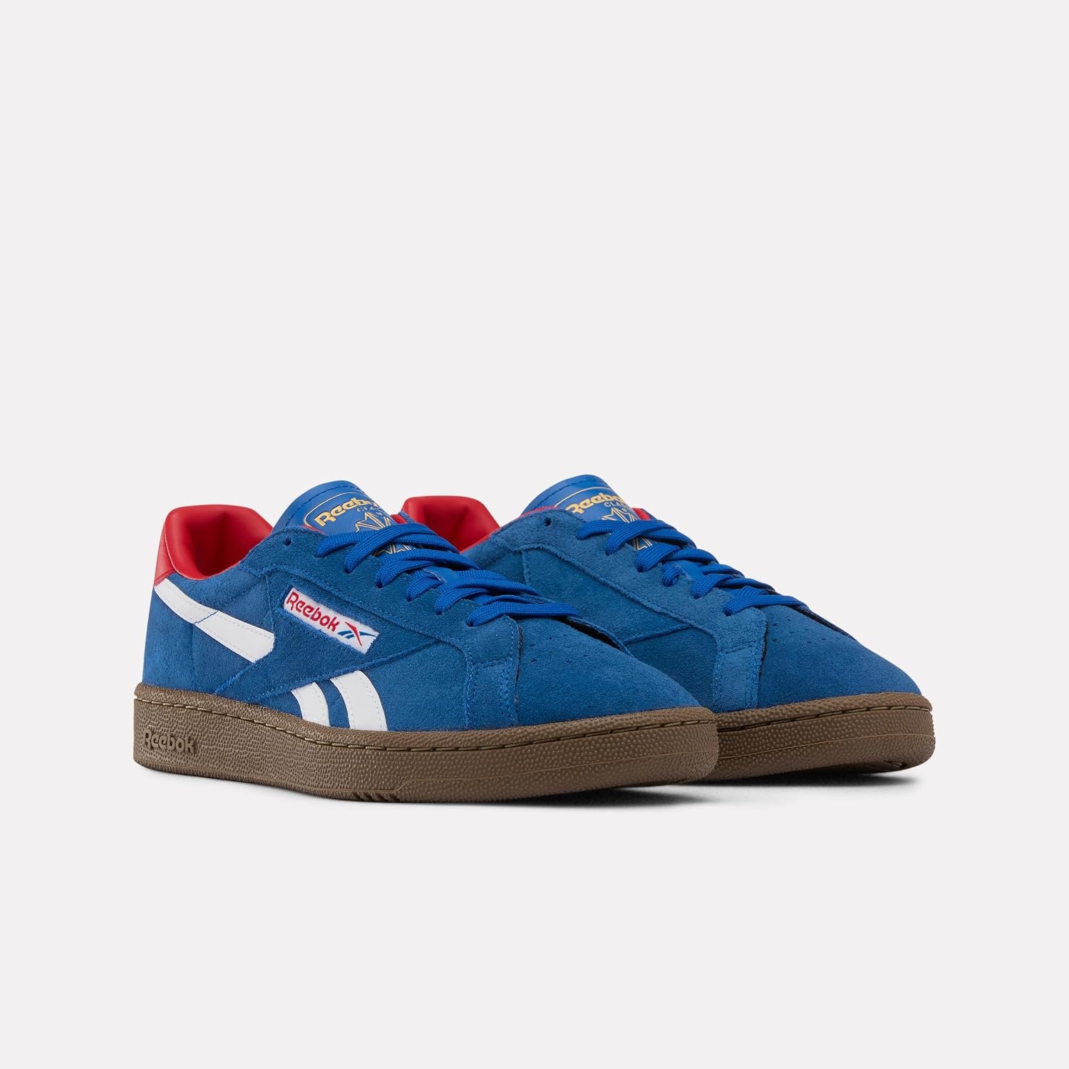 image:imageReebok Unisex Adult Club C Grounds SneakersVectorblue Vectorred Gum