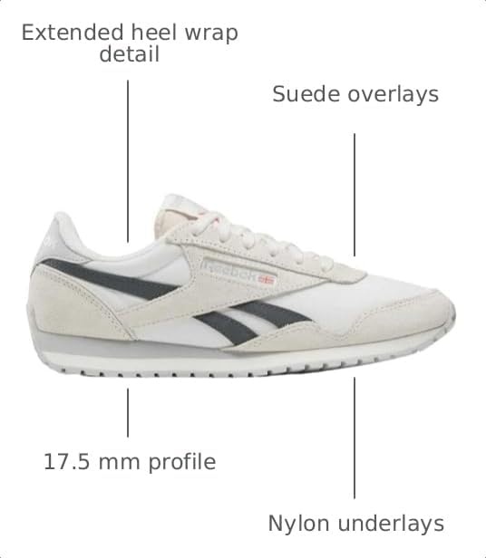 image:imageReebok Womens Classic AZ Legacy Sneakers for Women Casual Athletic Womens ShoesChalk Chalk Grey 5