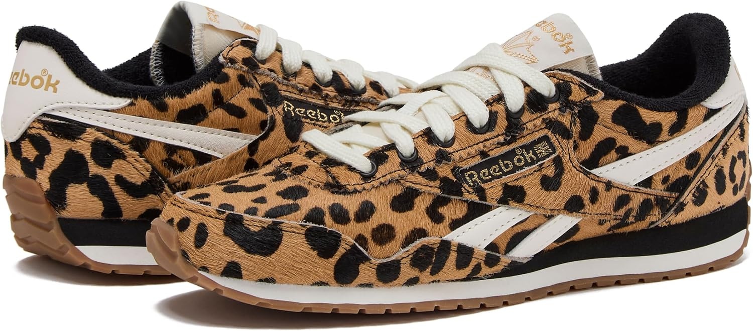 image:imageReebok Womens Classic AZ Legacy Sneakers for Women Casual Athletic Womens ShoesCheetahBlackChalk