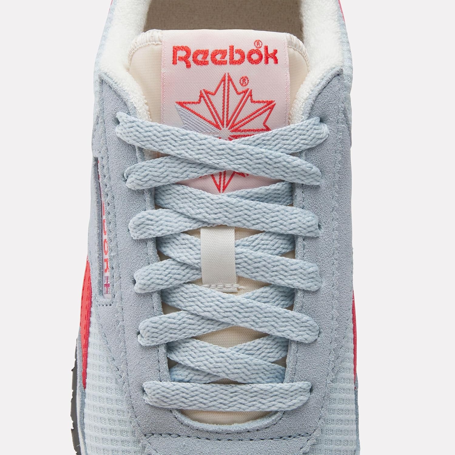 image:imageReebok Womens Classic AZ Legacy Sneakers for Women Casual Athletic Womens ShoesIceblue Sportred Washed Black