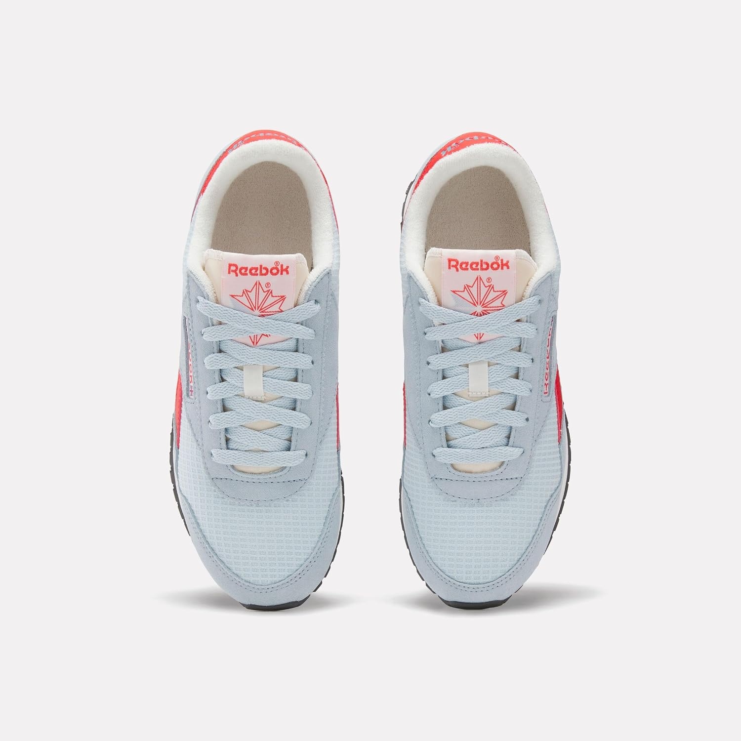 image:imageReebok Womens Classic AZ Legacy Sneakers for Women Casual Athletic Womens ShoesIceblue Sportred Washed Black