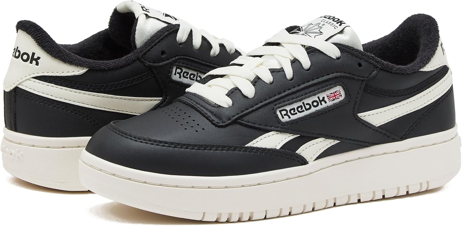 image:imageReebok Womens Club C Double Revenge Platform Tennis Shoes for Women Fashion Womens SneakersBlackBlackChalk