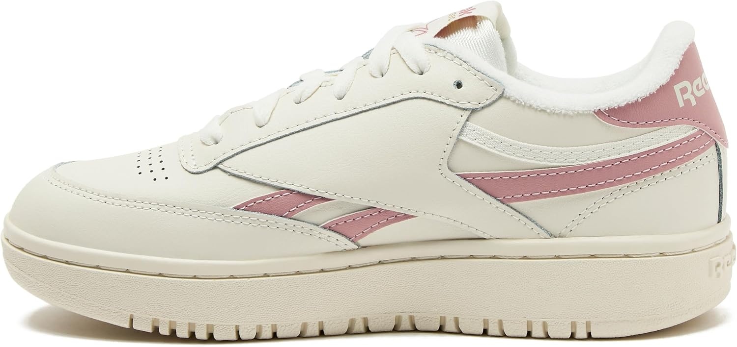 image:imageReebok Womens Club C Double Revenge Platform Tennis Shoes for Women Fashion Womens SneakersChalkSmokey RoseChalk