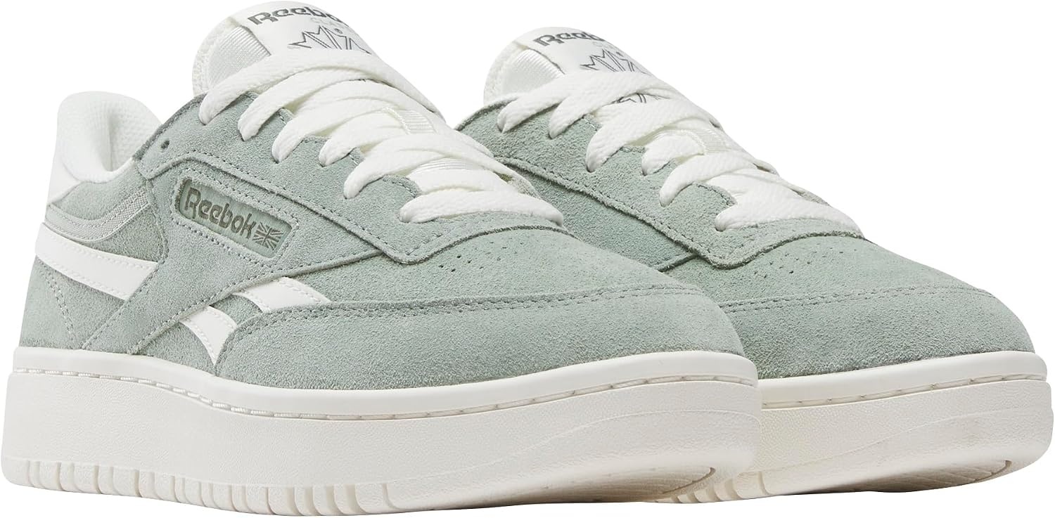image:imageReebok Womens Club C Double Revenge Platform Tennis Shoes for Women Fashion Womens SneakersDusty RoseChalkChalk