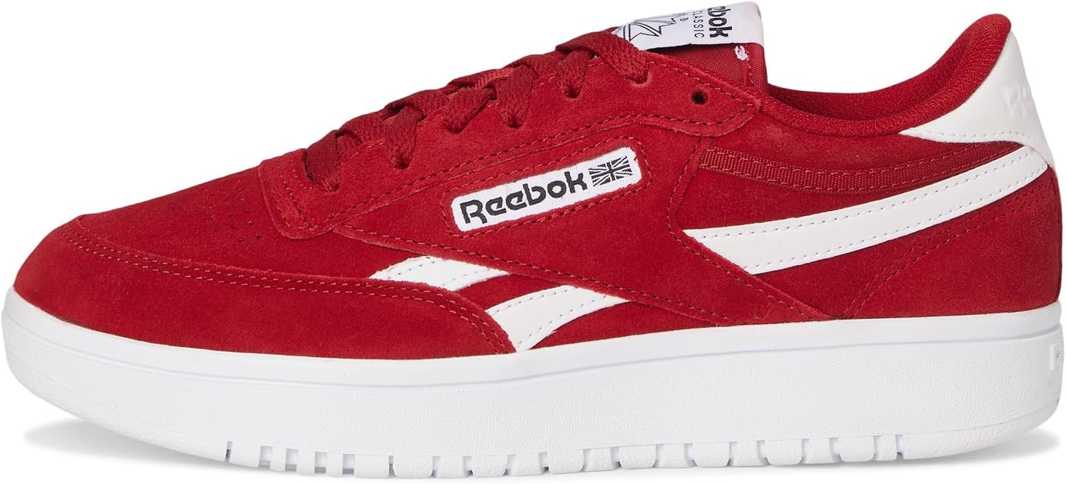 image:imageReebok Womens Club C Double Revenge Platform Tennis Shoes for Women Fashion Womens SneakersFlashredBlackFootwear White