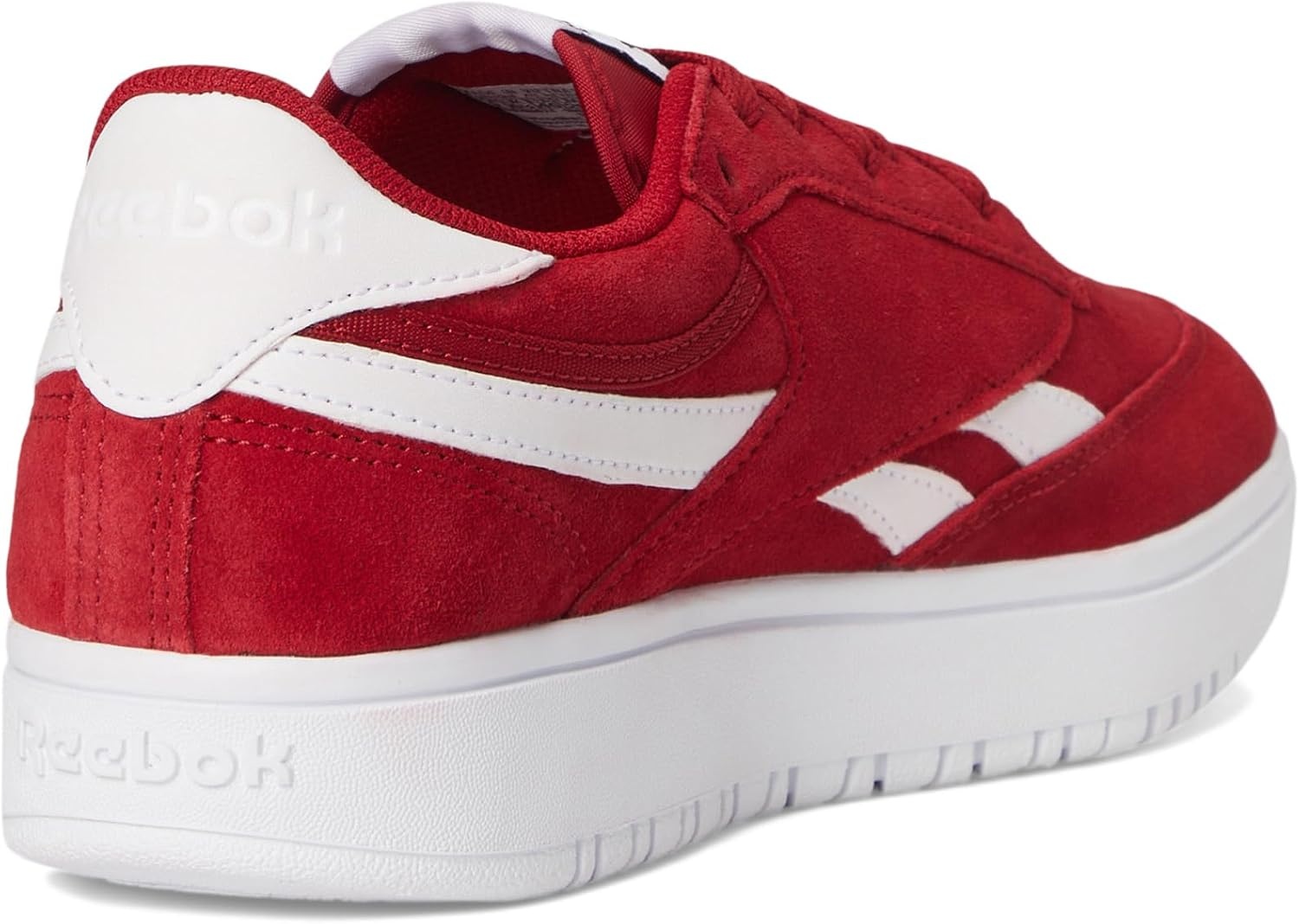 image:imageReebok Womens Club C Double Revenge Platform Tennis Shoes for Women Fashion Womens SneakersFlashredBlackFootwear White