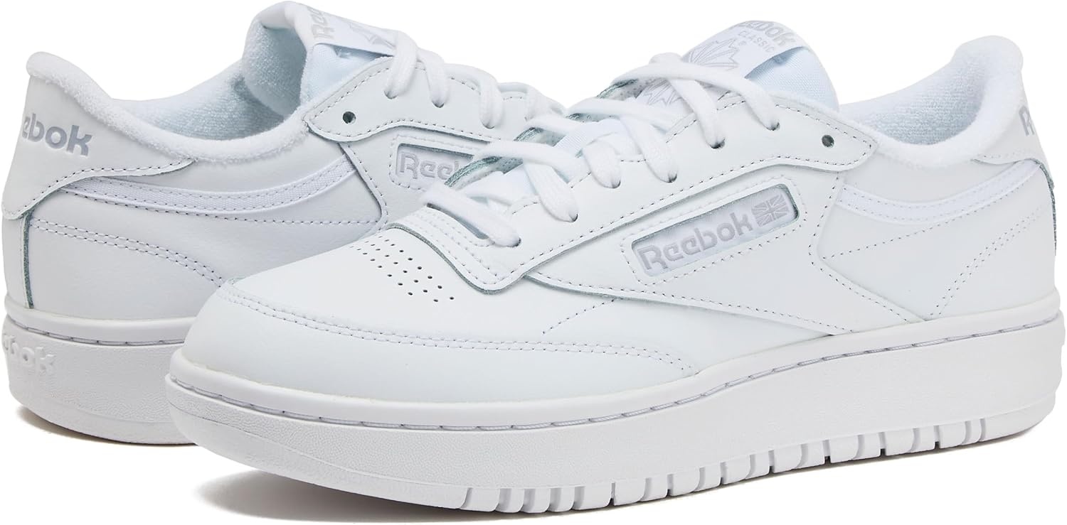 image:imageReebok Womens Club C Double Revenge Platform Tennis Shoes for Women Fashion Womens SneakersFootwear WhiteFootwear WhiteCold Grey 2