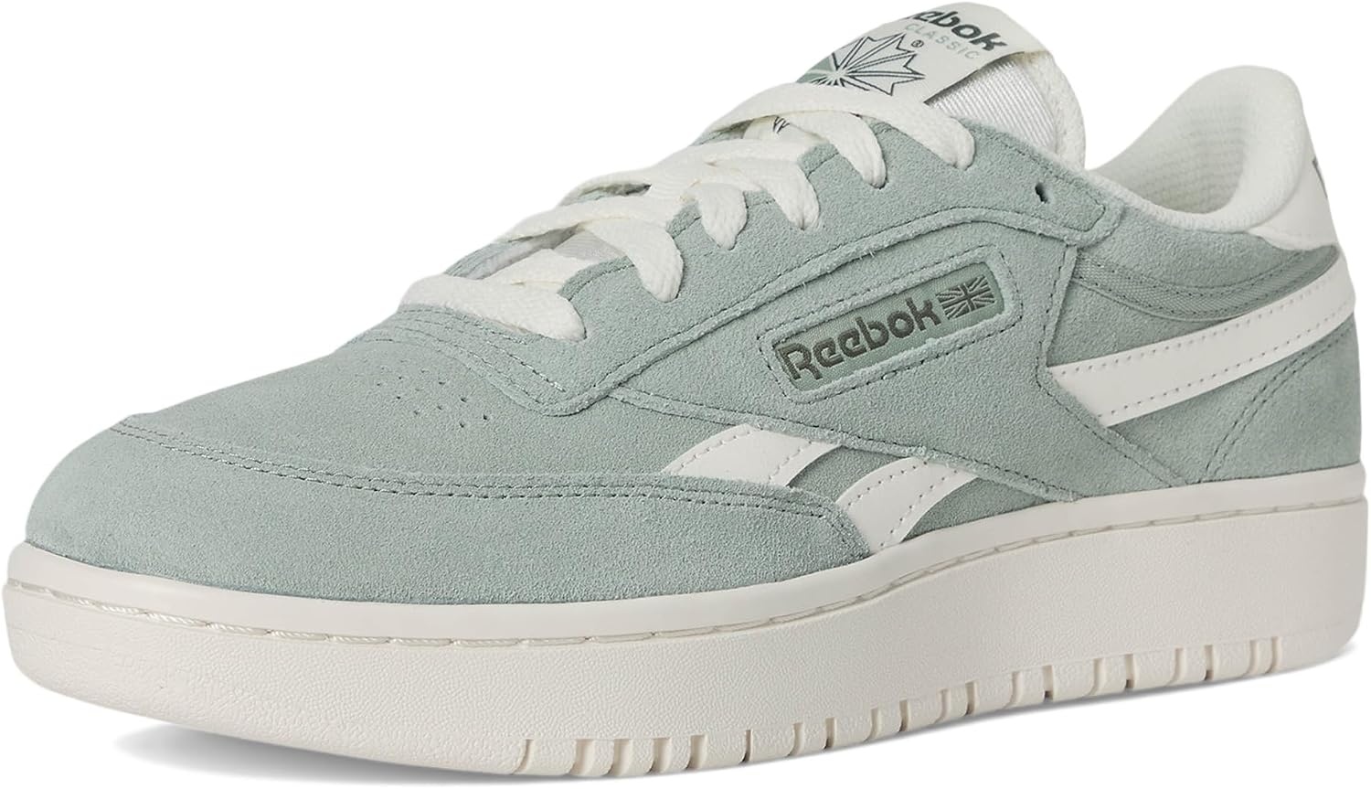 image:imageReebok Womens Club C Double Revenge Platform Tennis Shoes for Women Fashion Womens SneakersHybrid GreenChalkChalk