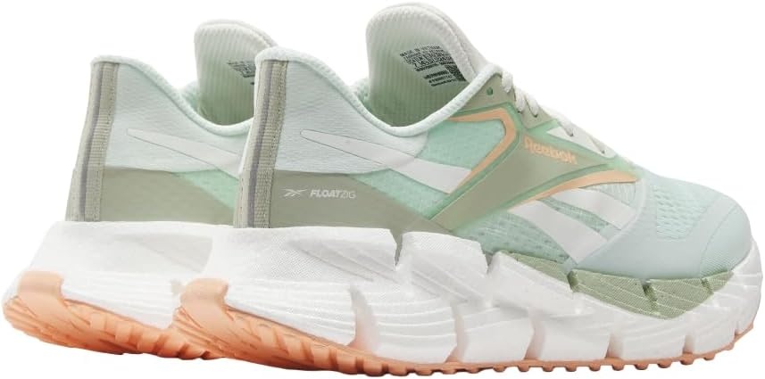 image:imageReebok Womens Floatzig Running ShoesAqua DustVintage GreenPeach Glow