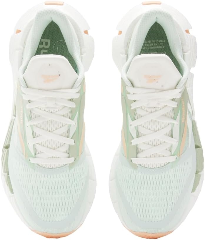 image:imageReebok Womens Floatzig Running ShoesAqua DustVintage GreenPeach Glow