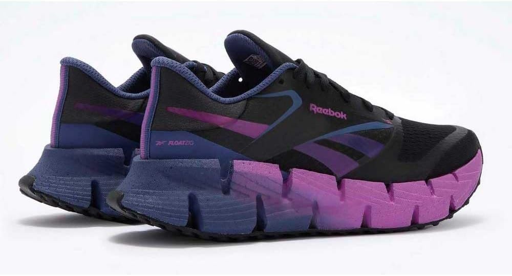 image:imageReebok Womens Floatzig Running ShoesBlack Twilight Purple Rave
