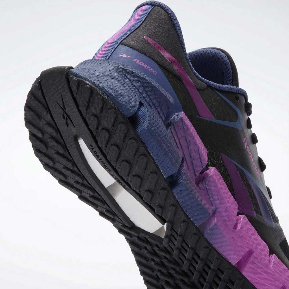image:imageReebok Womens Floatzig Running ShoesBlack Twilight Purple Rave