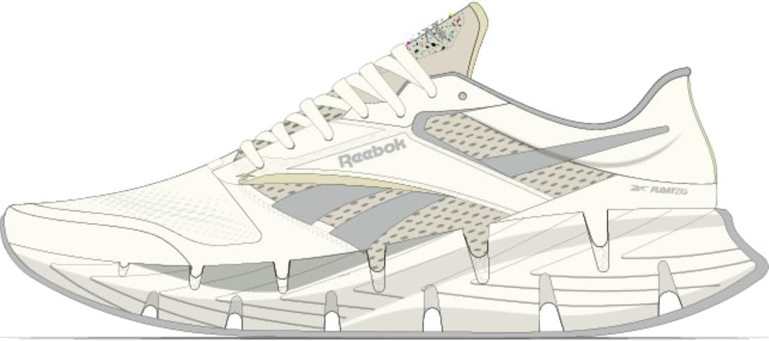 image:imageReebok Womens Floatzig Running ShoesChalk Alabaster Grey1