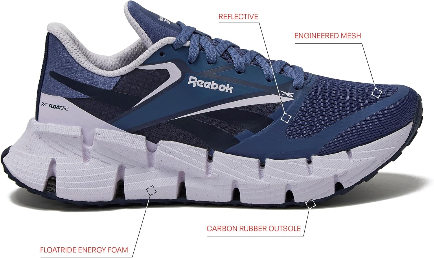 image:imageReebok Womens Floatzig Running ShoesTwilight PurpleDigital GleamVectnavy