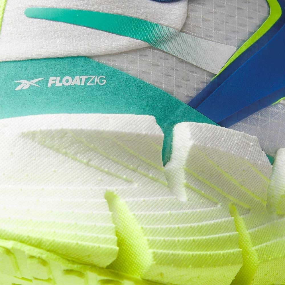 image:imageReebok Womens Floatzig Running ShoesWhite Unleashed Green Digital Lime