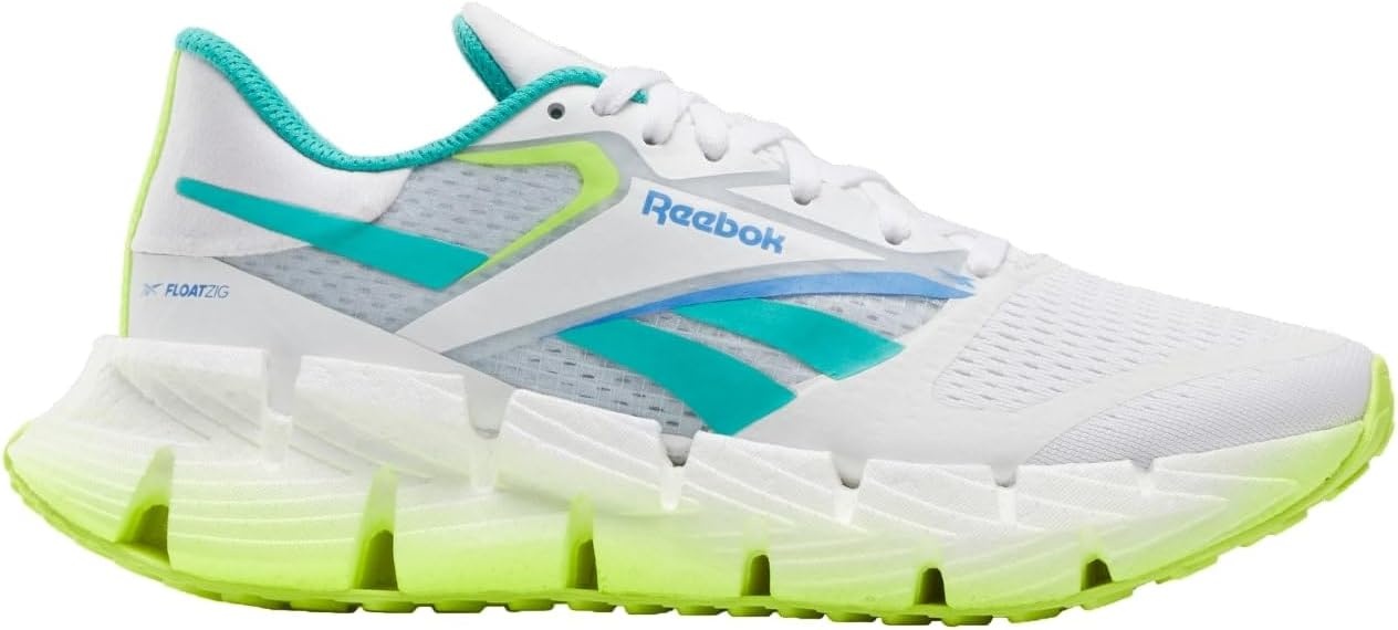 image:imageReebok Womens Floatzig Running ShoesWhiteUnleashed GreenDigital Lime