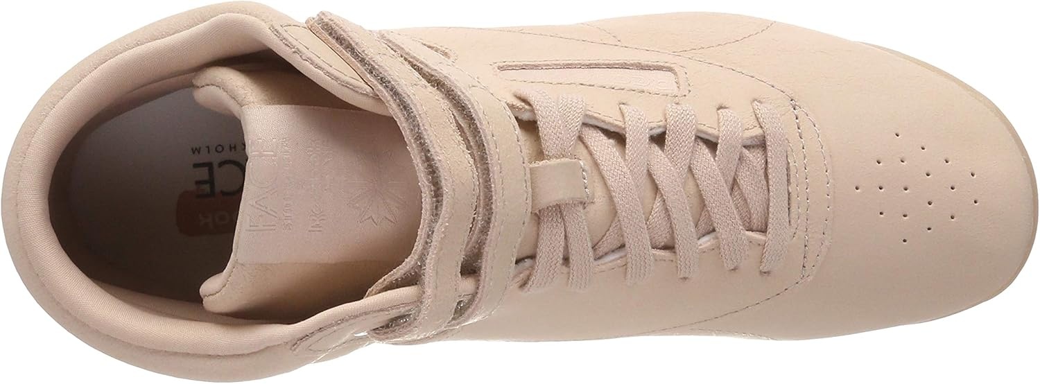 image:imageReebok Womens Freestyle Hi High Top Basketball SneakersBeige Face Bare Beige White 0