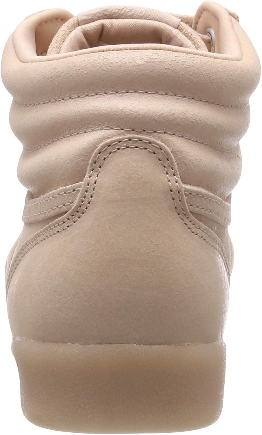 image:imageReebok Womens Freestyle Hi High Top Basketball SneakersBeige Face Bare Beige White 0