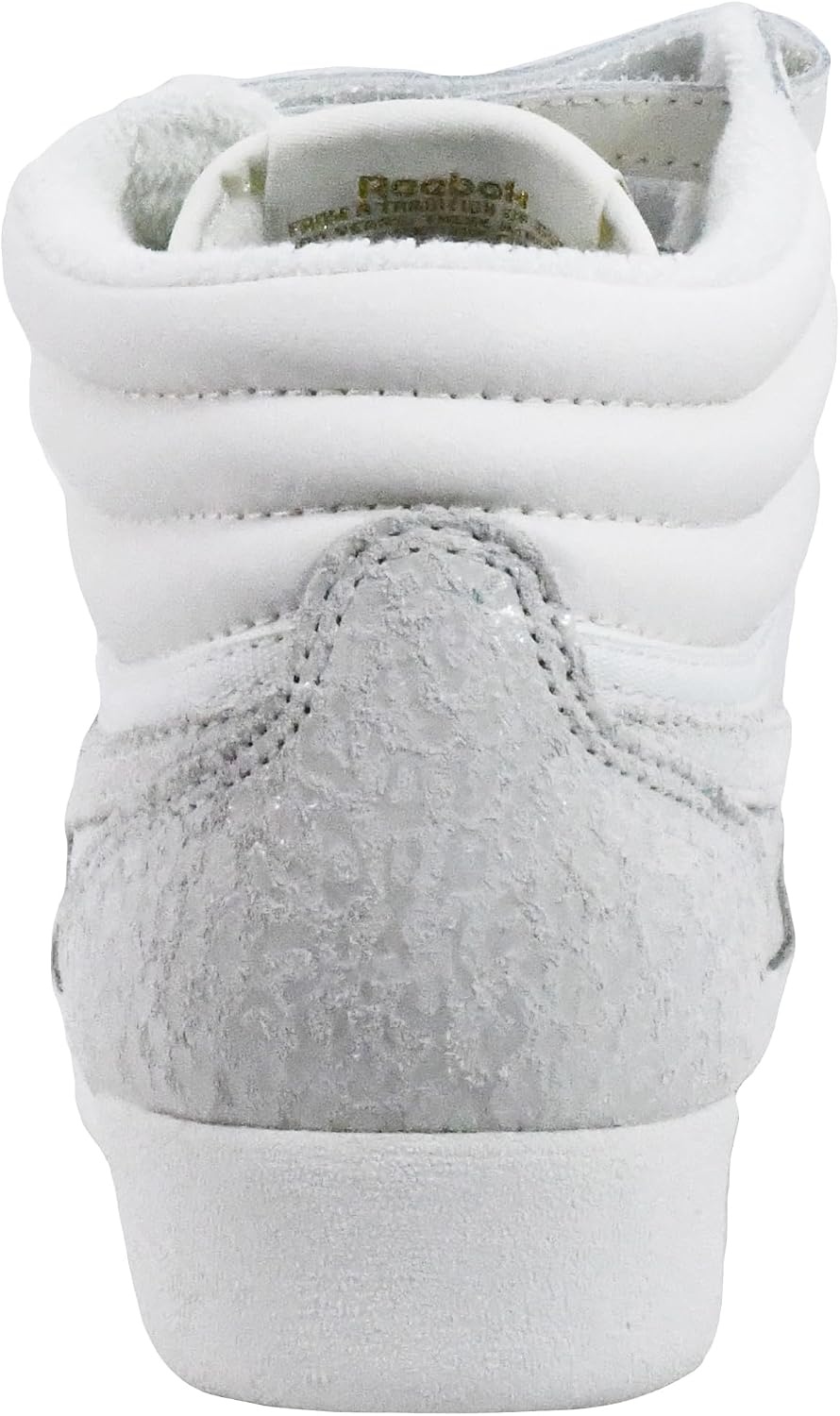 image:imageReebok Womens Freestyle Hi High Top Basketball SneakersChalkChalkGoldmt