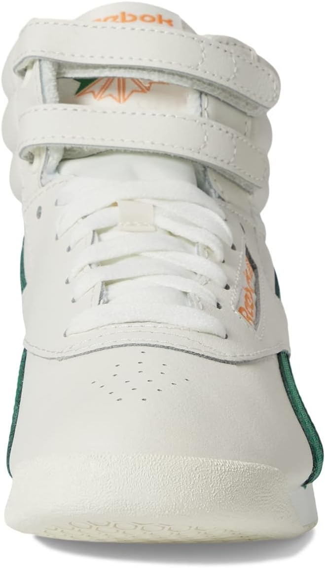 image:imageReebok Womens Freestyle Hi High Top Basketball SneakersChalkGlen GreenPeach Fuzz