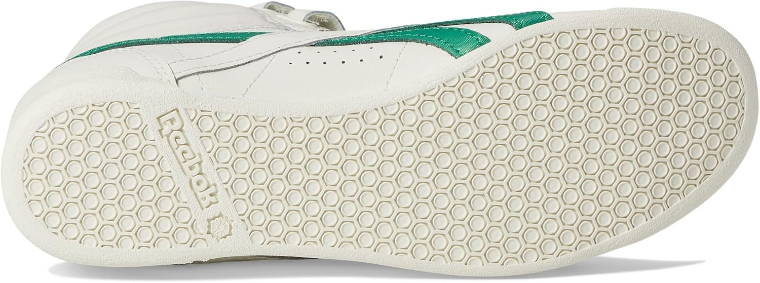 image:imageReebok Womens Freestyle Hi High Top Basketball SneakersChalkGlen GreenPeach Fuzz