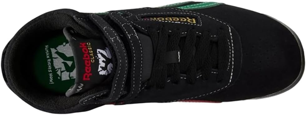 image:imageReebok Womens Freestyle Hi High Top Basketball SneakersCore BlackGlegrnVecr
