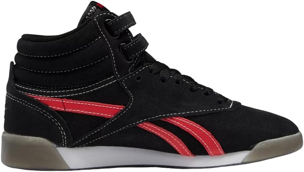 image:imageReebok Womens Freestyle Hi High Top Basketball SneakersCore BlackGlegrnVecr